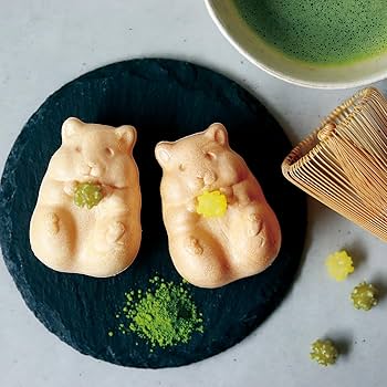 抹茶モナカ 京都発！可愛すぎるお菓子「ハムスターモナカ」の抹茶バージョン